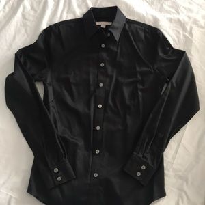 Banana Republic black button down shirt size 6